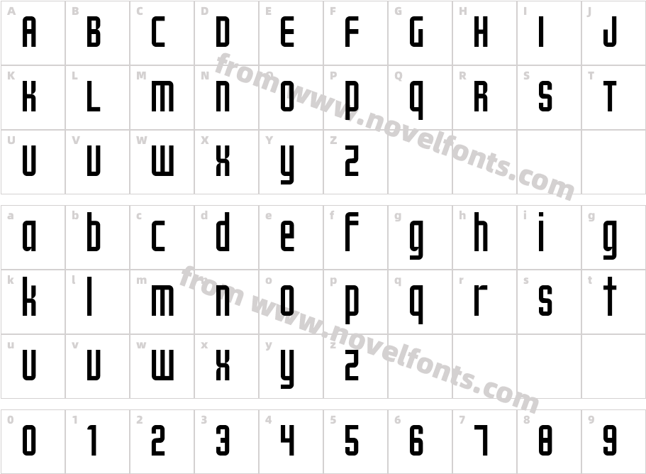 Emma 65Character Map