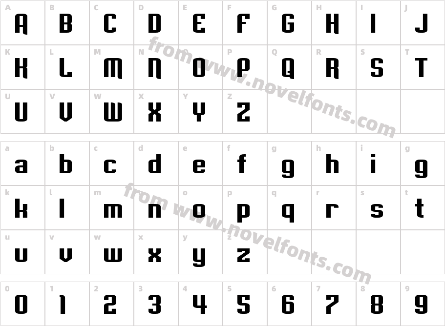 Empanada Extended BoldCharacter Map