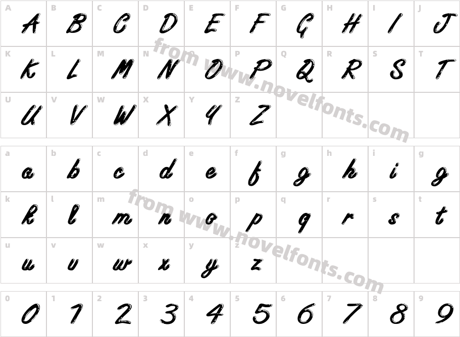 Encino Extended NormalCharacter Map