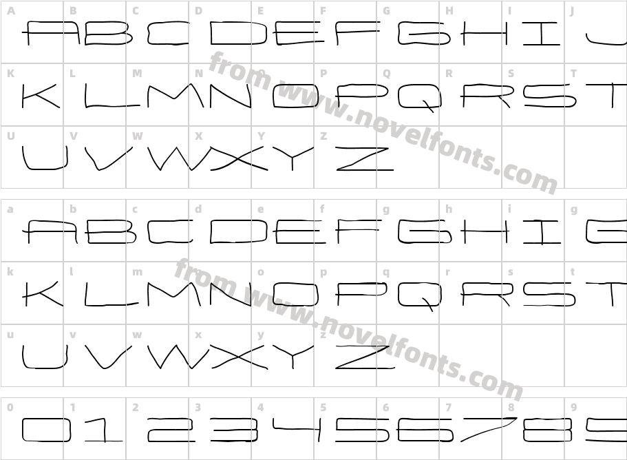 Eneas Expanded RegularCharacter Map