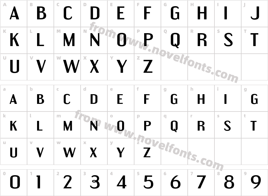 Engebrechtre Ex BoldCharacter Map