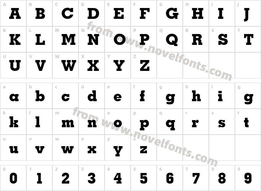 434-CAI978Character Map