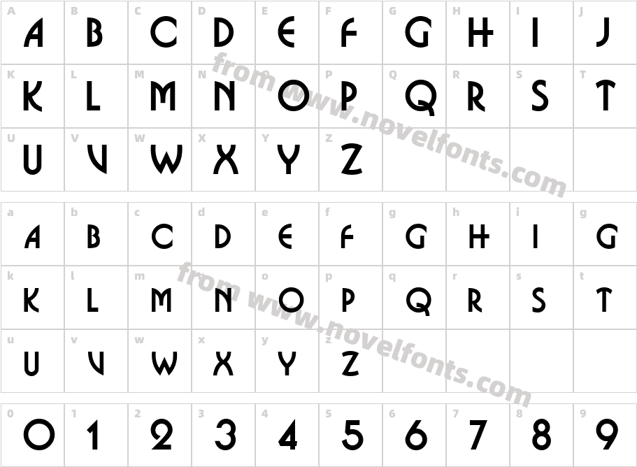 EpitomeS CapsSSK BoldCharacter Map