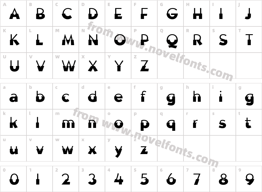 ErasureheadCharacter Map