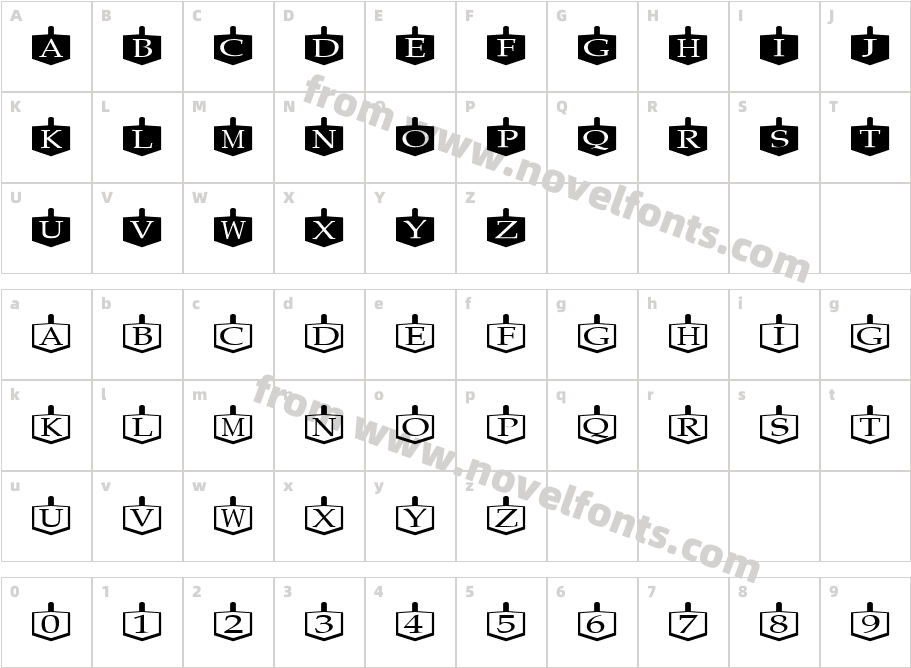 EtiketteCharacter Map