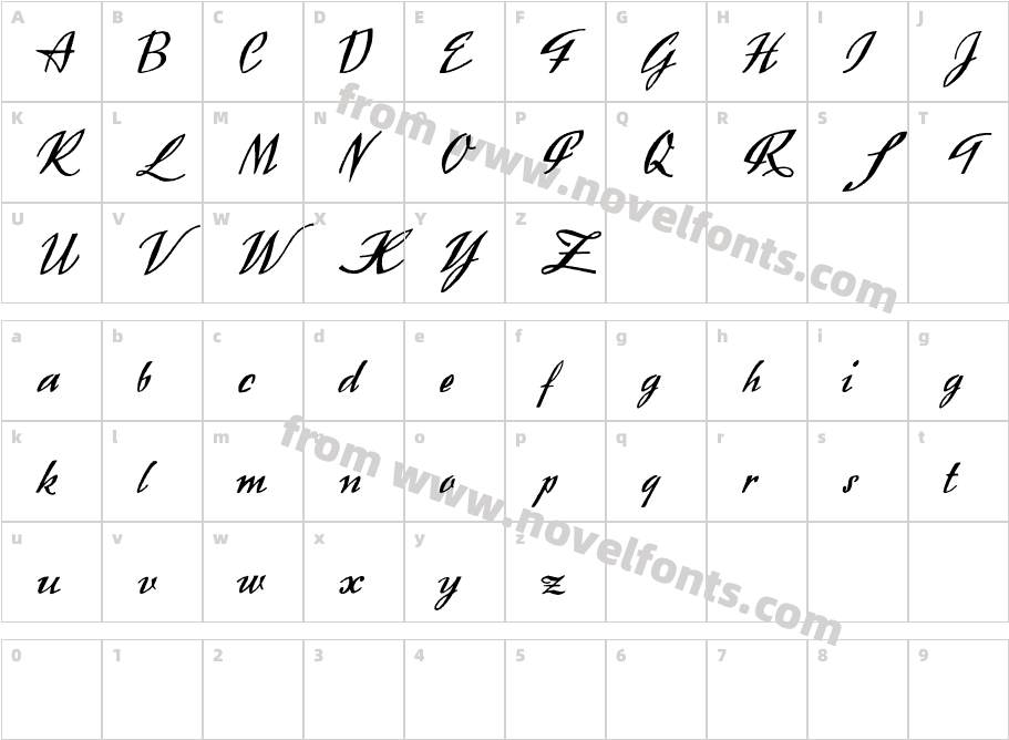 ExclusiviteCharacter Map