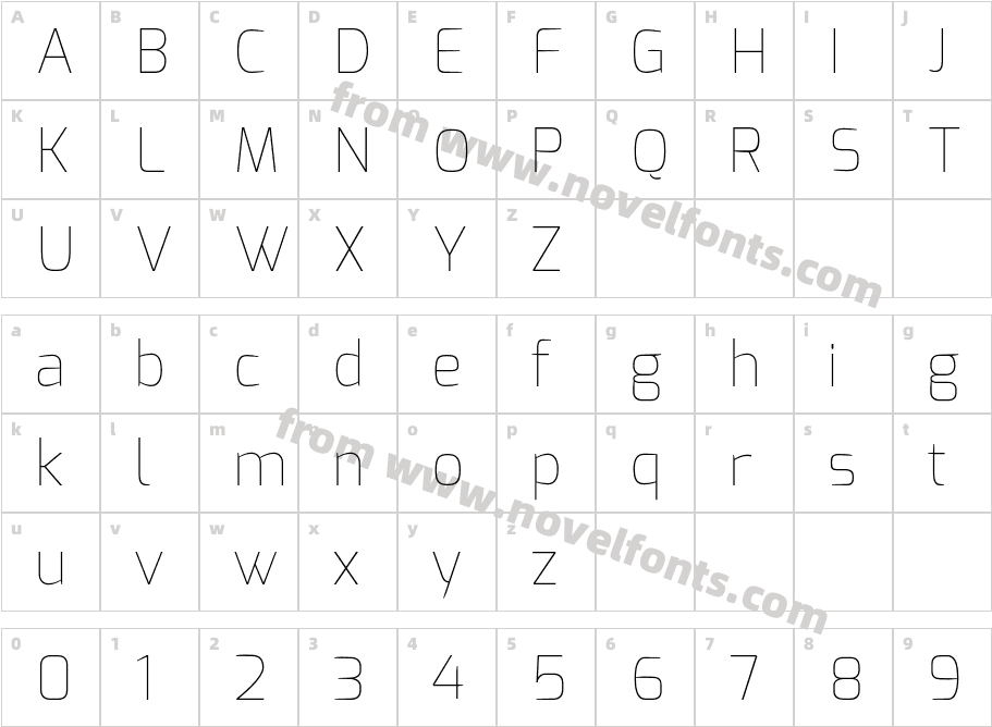 Exo ThinCharacter Map