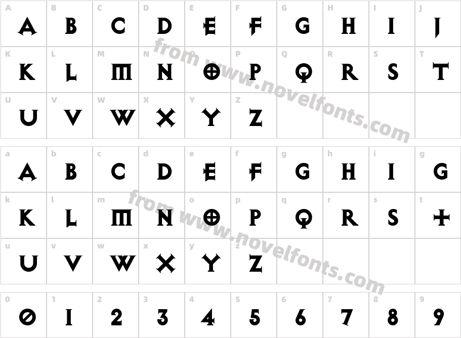 Exocet HeavyCharacter Map