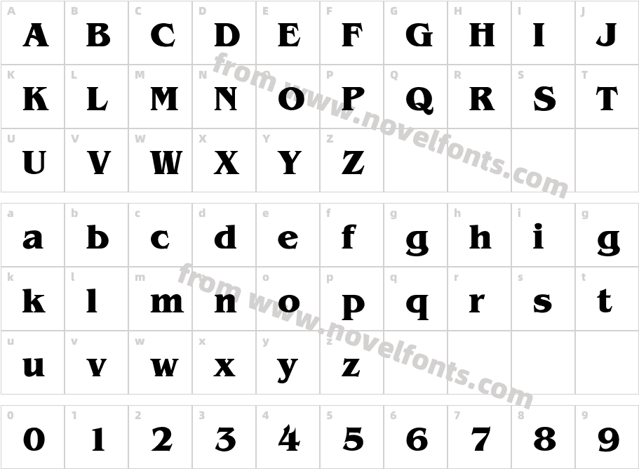 Ben Smith BoldCharacter Map