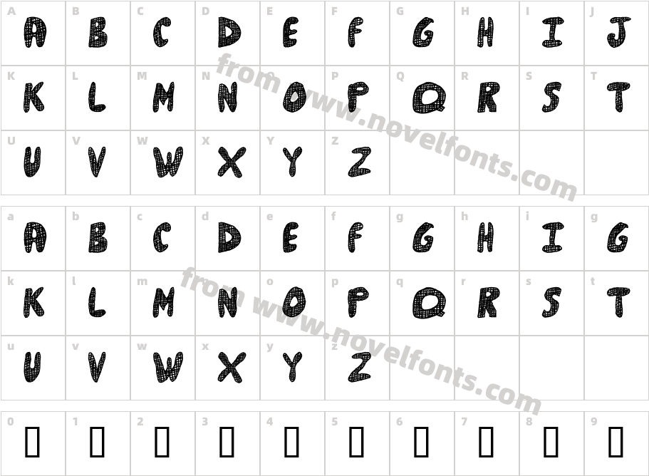 FD GridCharacter Map