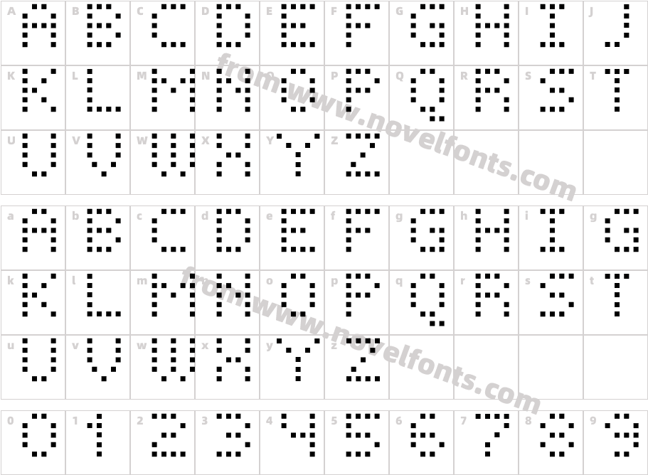 FFF Phantom 01Character Map