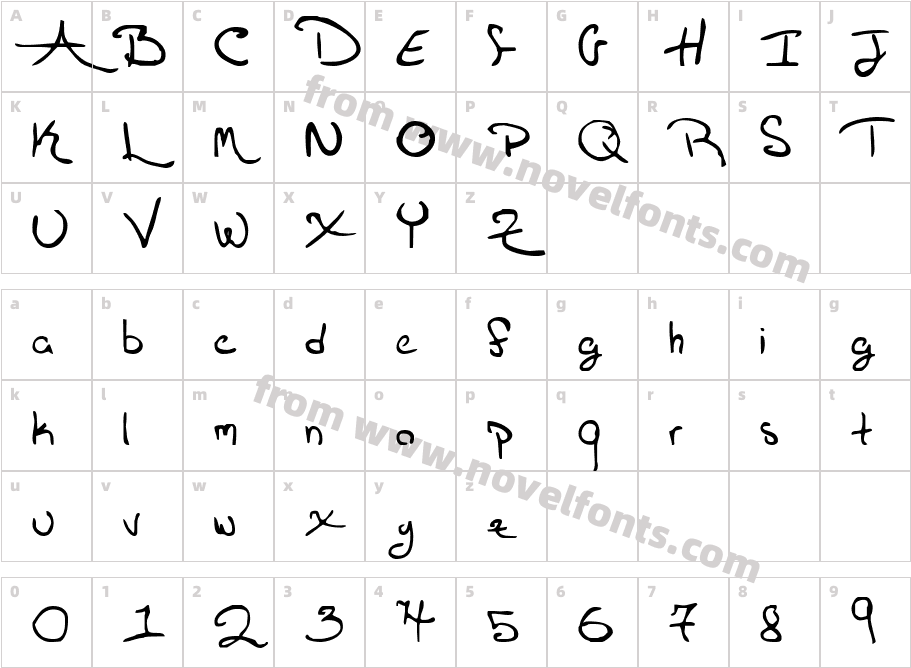 FSO moohCharacter Map