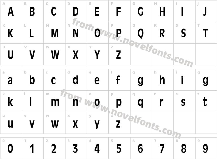 FZ BASIC 1 CONDCharacter Map