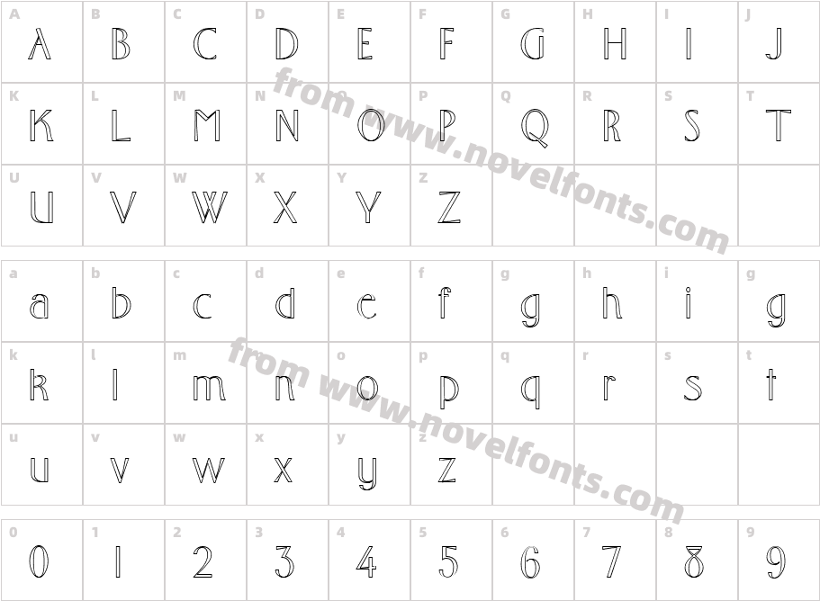 FZ BASIC 10 HOLLOWCharacter Map