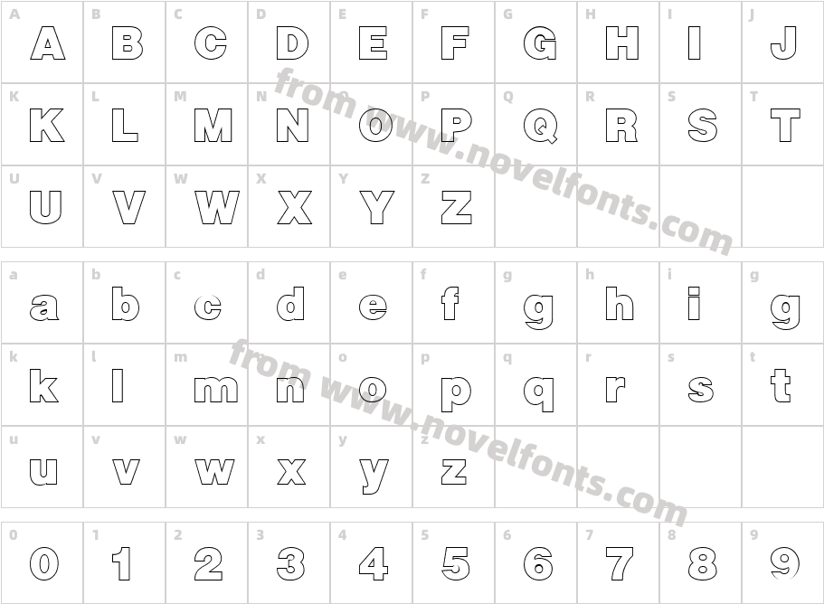 FZ BASIC 13 HOLLOWCharacter Map