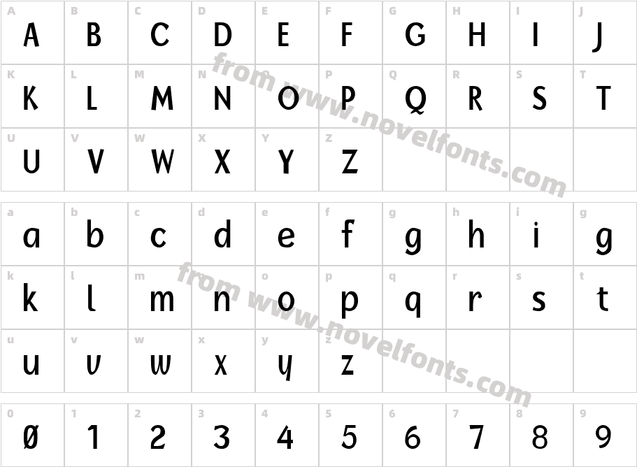 FZ BASIC 14 CONDCharacter Map