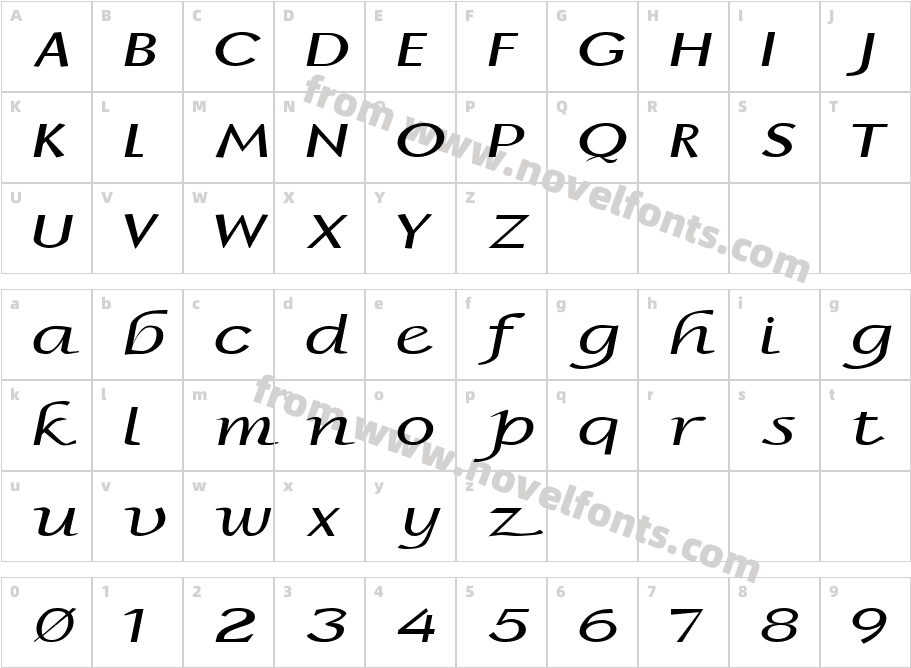 FZ BASIC 15 EXCharacter Map