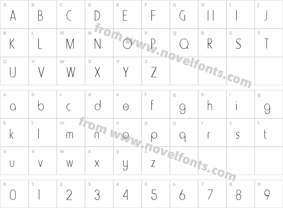 FZ BASIC 20 CONDCharacter Map