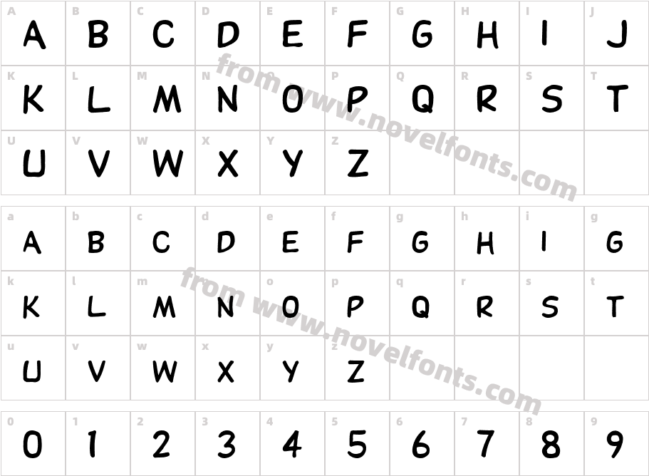 FZ BASIC 28 CONDCharacter Map