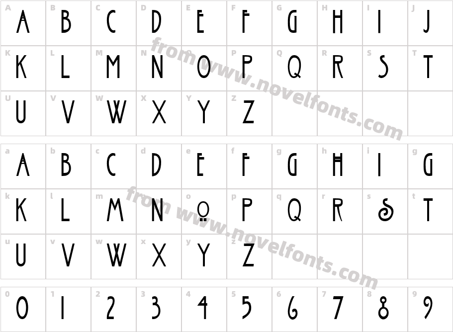 FZ BASIC 30 CONDCharacter Map