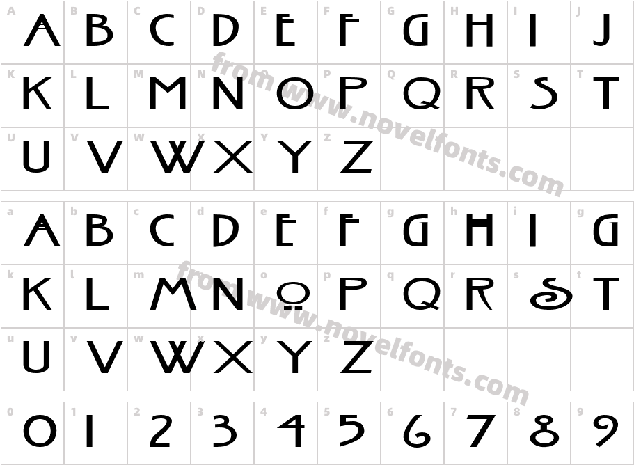 FZ BASIC 30 EXCharacter Map