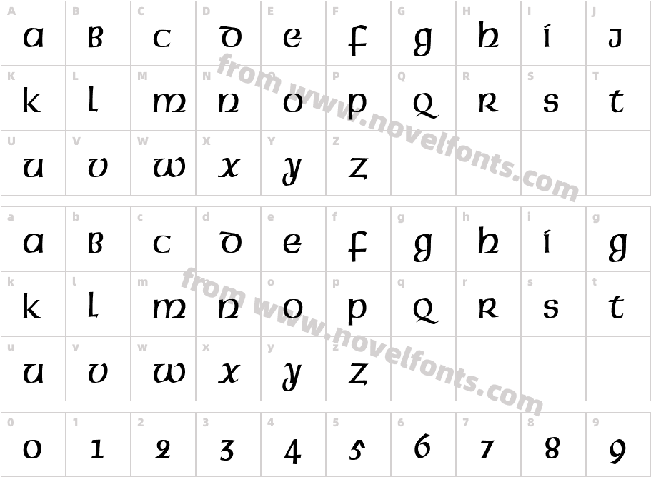 FZ BASIC 43 CONDCharacter Map