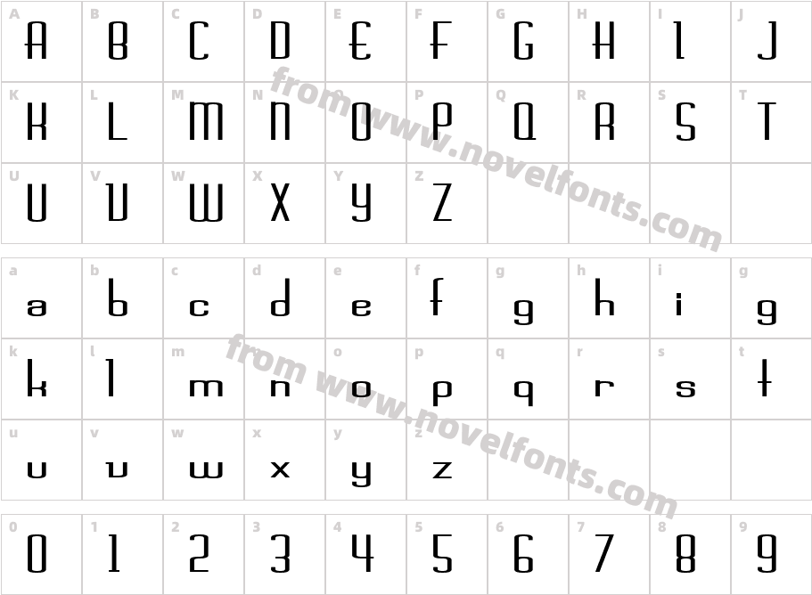 FZ BASIC 44 EXCharacter Map