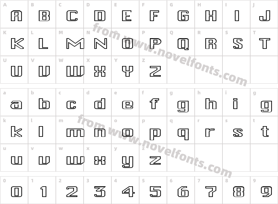 FZ BASIC 46 HOLLOW EXCharacter Map