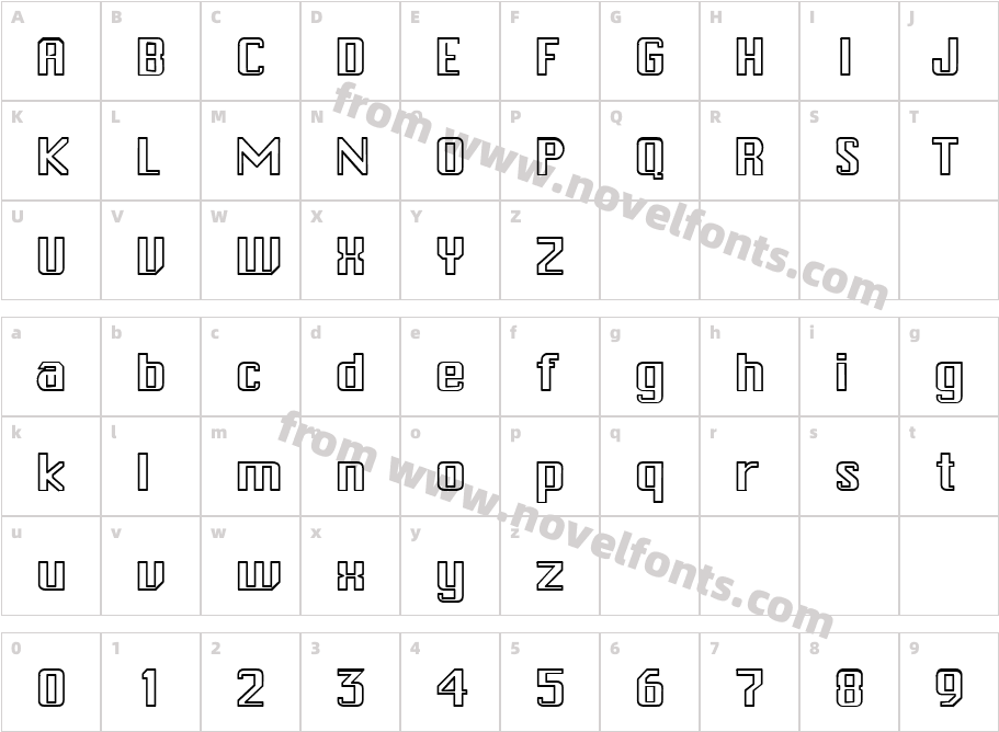 FZ BASIC 46 HOLLOWCharacter Map