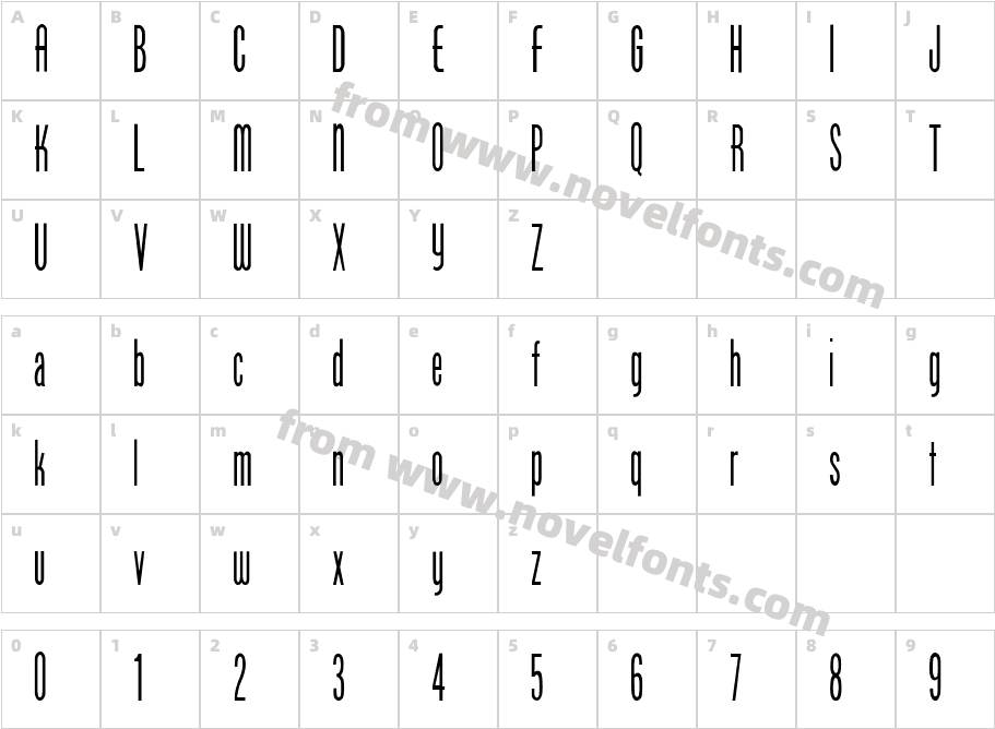 FZ BASIC 49 CONDCharacter Map