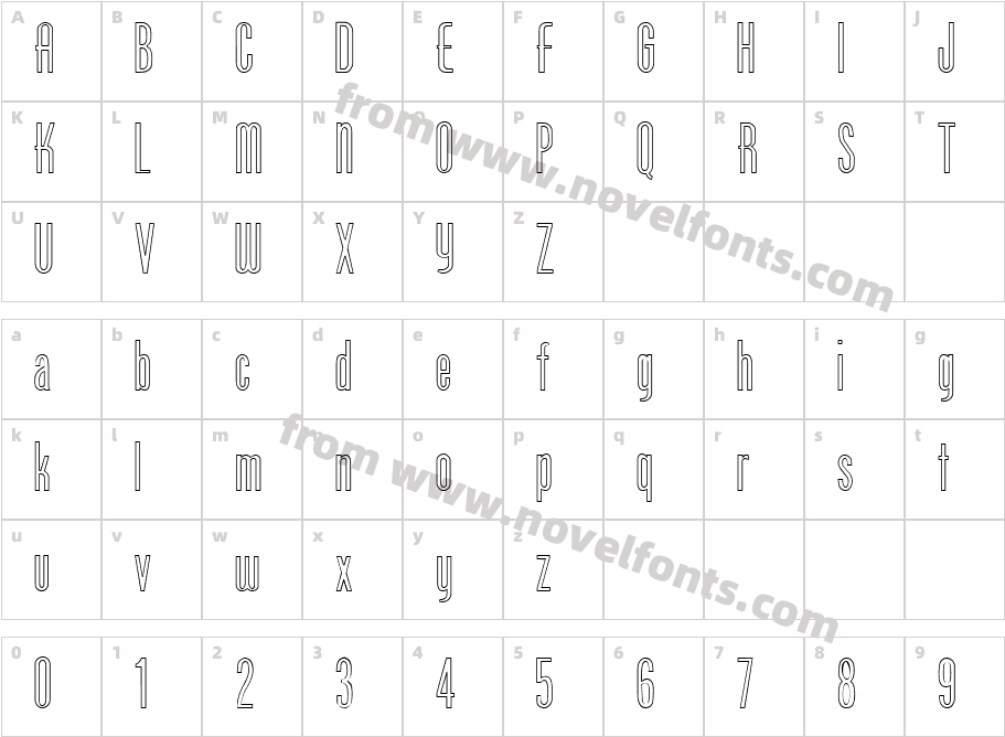 FZ BASIC 49 HOLLOWCharacter Map