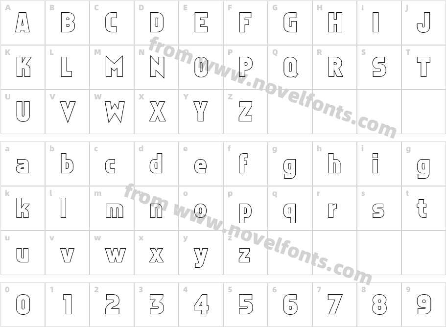 FZ BASIC 5 HOLLOWCharacter Map