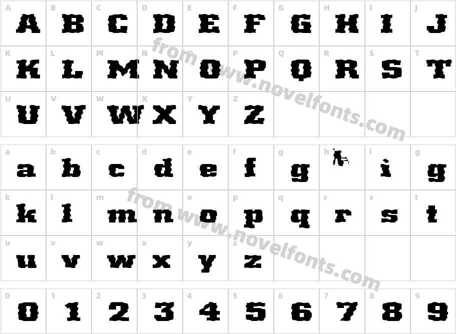 FZ BASIC 53 WAVEY EXCharacter Map