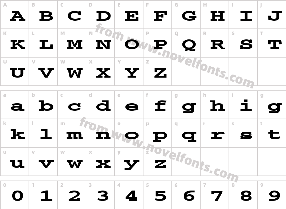 FZ BASIC 54 EXCharacter Map