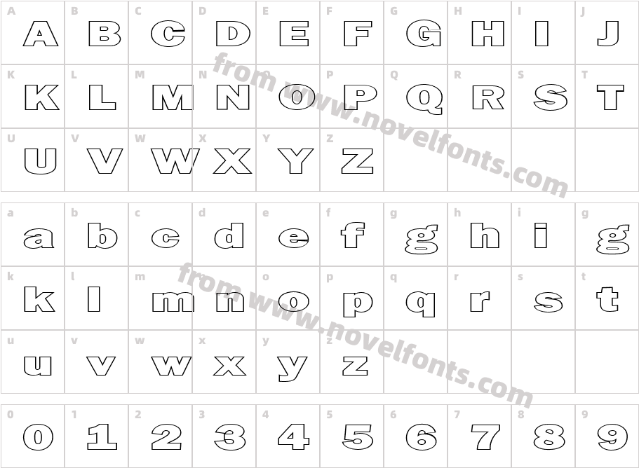 FZ BASIC 6 HOLLOW EXCharacter Map