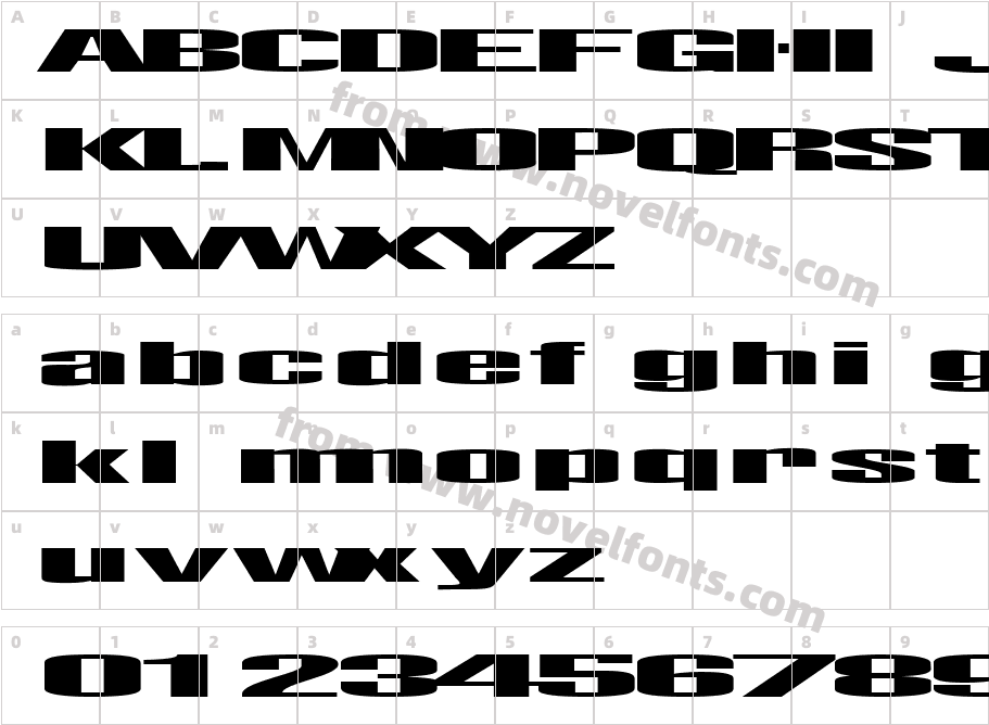 FZ BASIC 9 EXCharacter Map