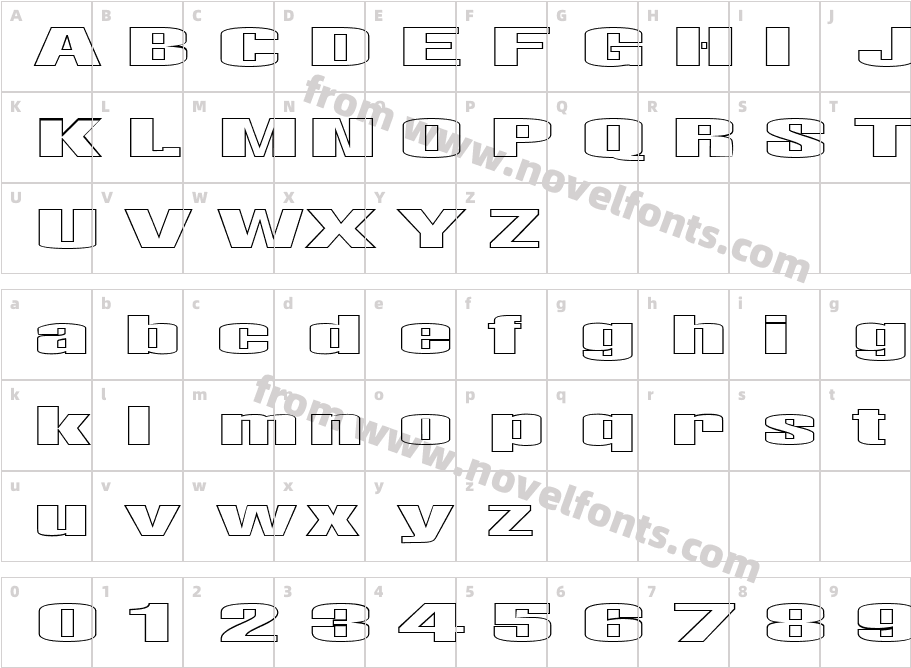 FZ BASIC 9 HOLLOWCharacter Map