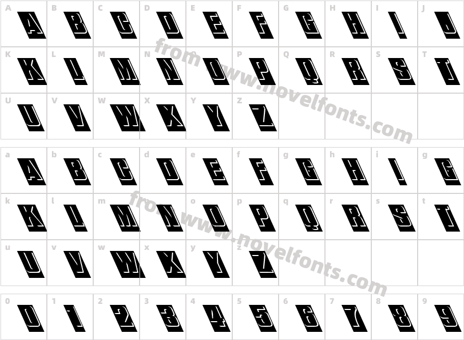 FZ BORDERS 13 LEFTYCharacter Map