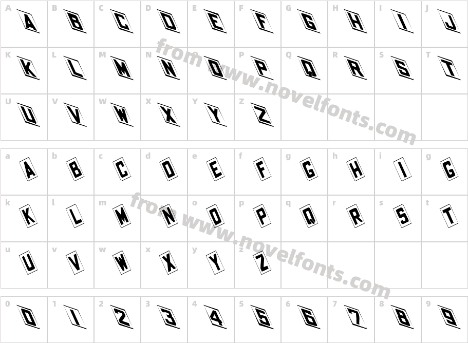 FZ BORDERS 14 LEFTYCharacter Map