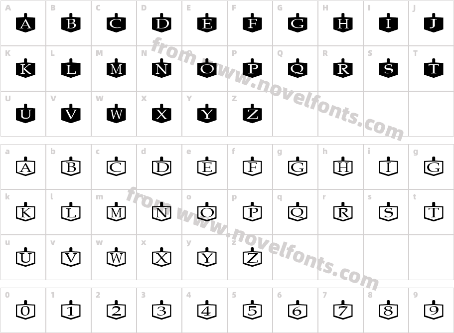 FZ BORDERS 17Character Map