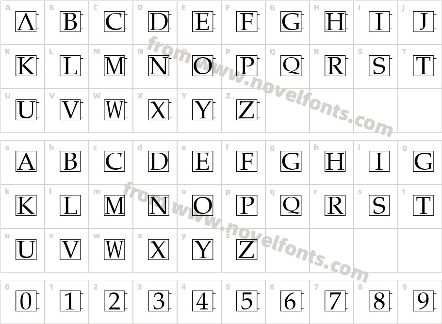 FZ BORDERS 19Character Map