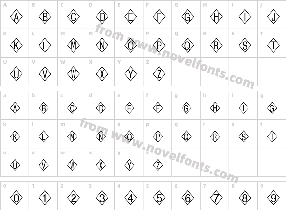 FZ BORDERS 20Character Map