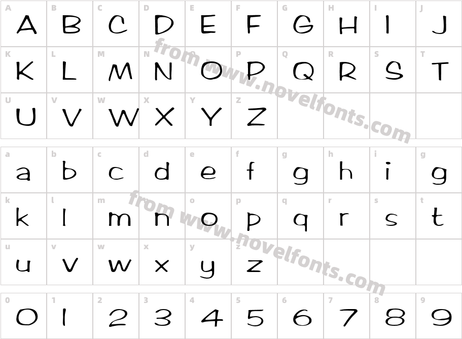 FZ HAND 2Character Map