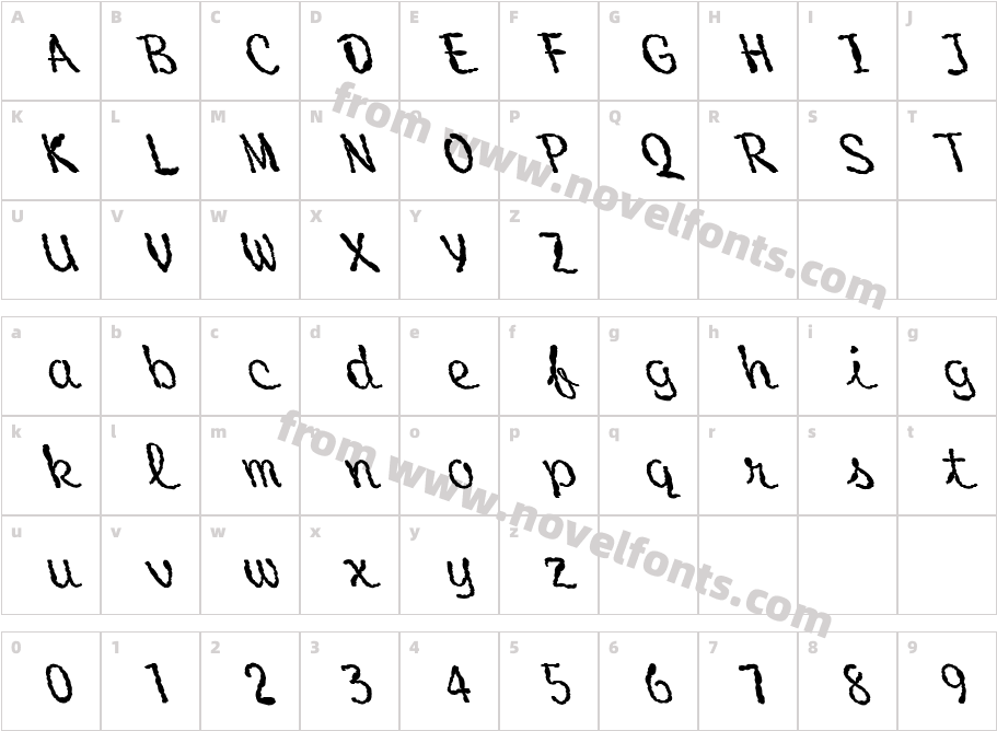 FZ HAND 20 MANGLED LEFTYCharacter Map