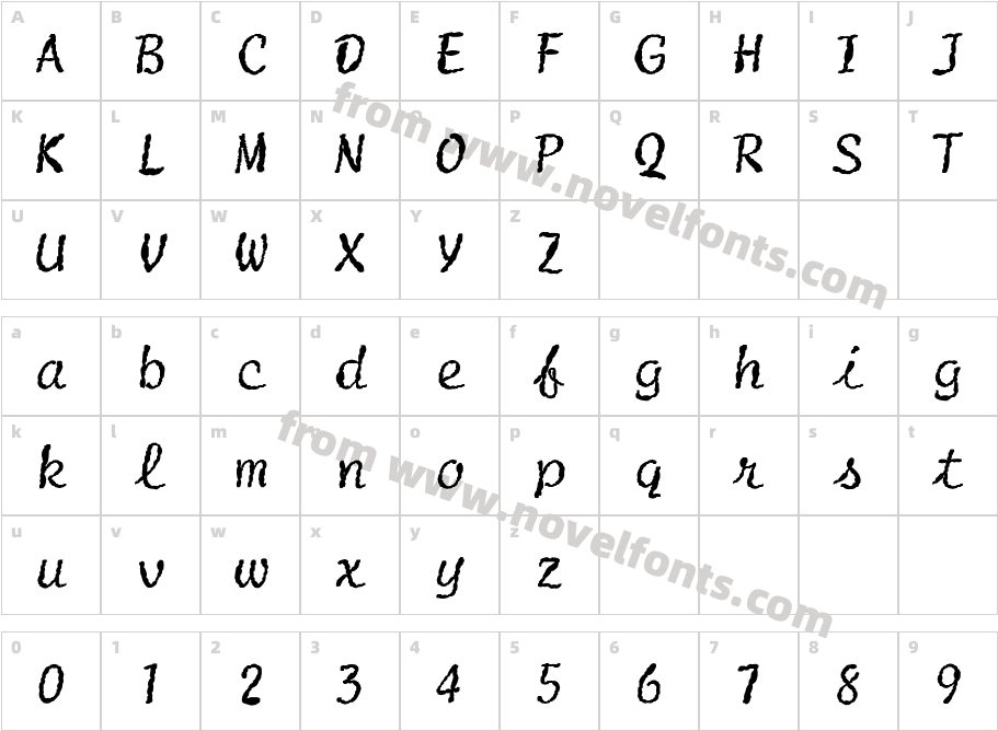 FZ HAND 20 MANGLEDCharacter Map