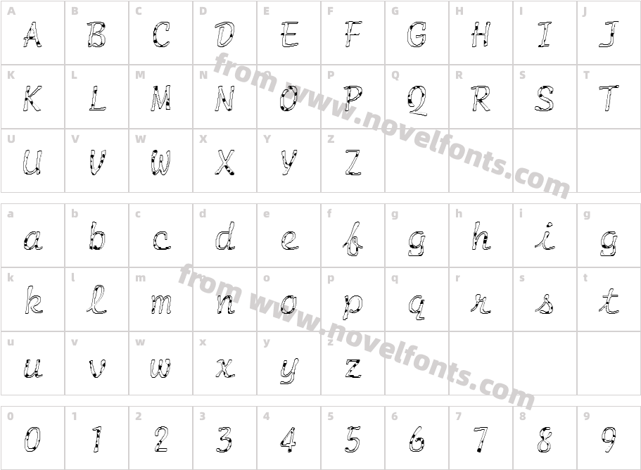 FZ HAND 20 SPOTTEDCharacter Map