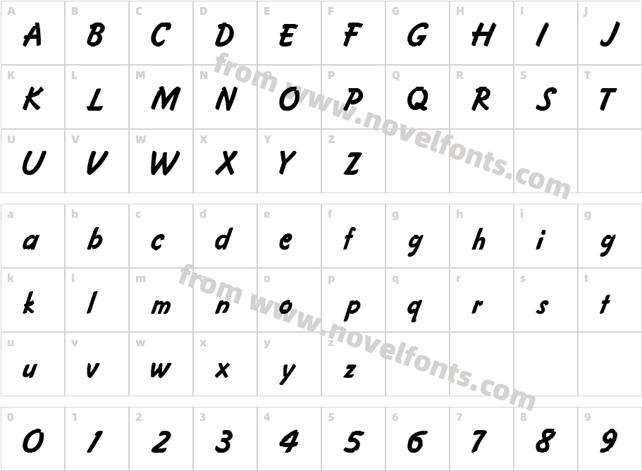 FZ HAND 4Character Map