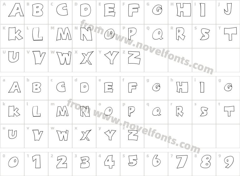 FZ JAZZY 10 HOLLOWCharacter Map