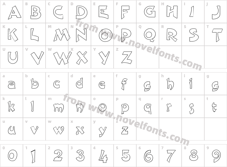 FZ JAZZY 11 HOLLOWCharacter Map