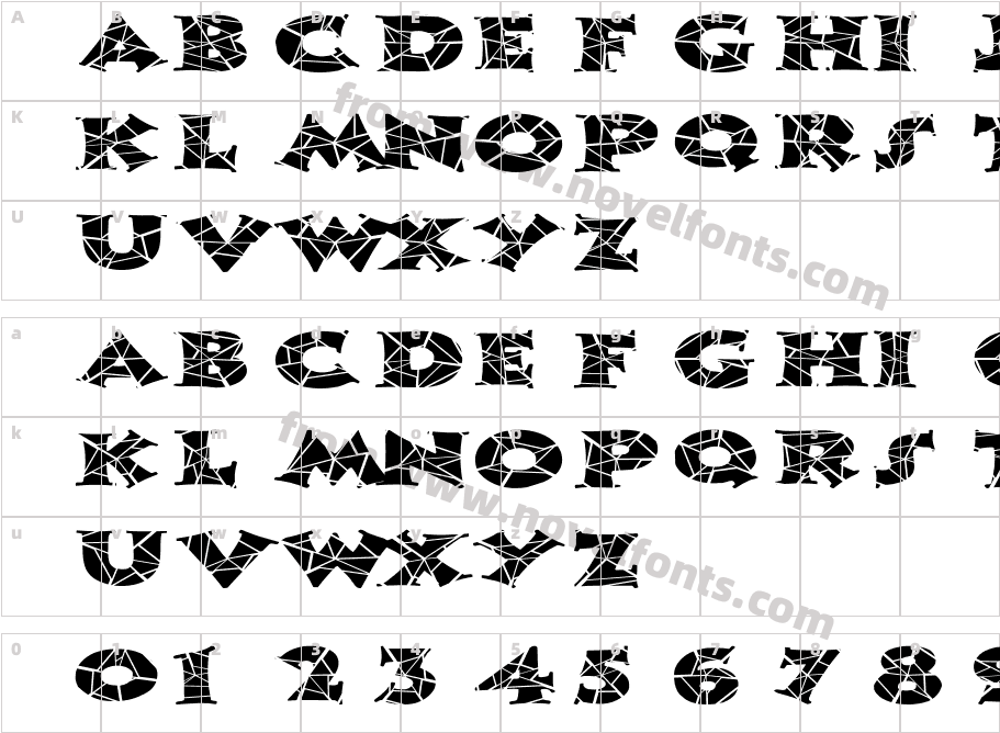 FZ JAZZY 13 CRACKED EXCharacter Map